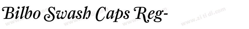 Bilbo Swash Caps Reg字体转换